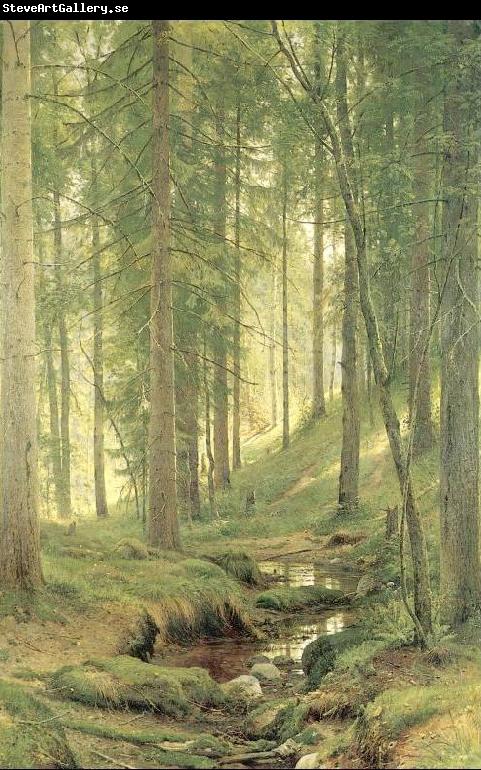 Ivan Shishkin Brook in a Forest